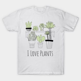 I Love Plants (dark) T-Shirt